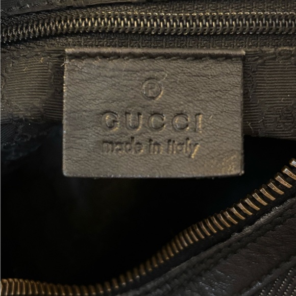 Gucci Black Denim Sherry Web Hobo Bag - Picture 6 of 12